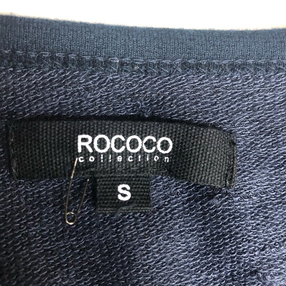 Rococo Lagenlook Minimalist Blue L/S Dress Small - Picture 3 of 7